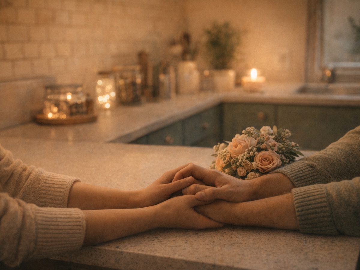 Cozy home detail representing Jay and Gabi becoming official